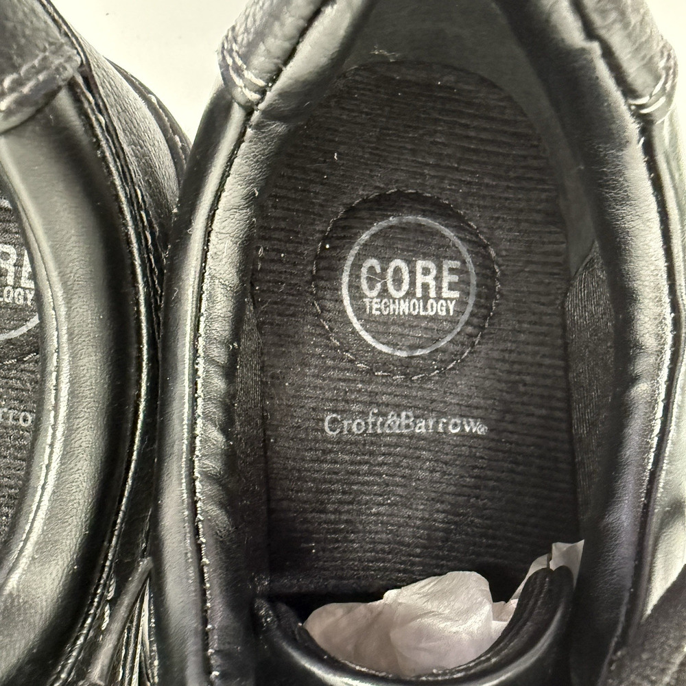 Croft & Barrow Wells Men's 9.5 M Black Leather Business Casual Shoes NIB - Picture 10 of 10